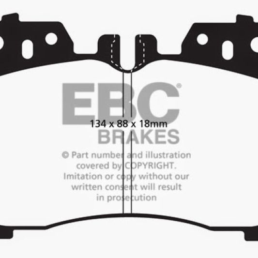 EBC DP31811C - EBCDP31811C - EBC 07+ Lexus LS460 4.6 Redstuff Front Brake Pads - Shipped in Europe - Tuningsupply.com