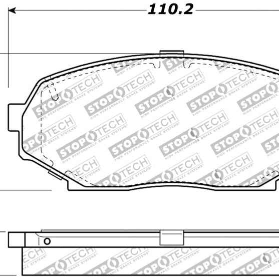 Stoptech 309.05250 - STO309.05250 - StopTech Performance 90-93 Mazda Miata Front Brake Pads D525 - Shipped in Europe - Tuningsupply.com