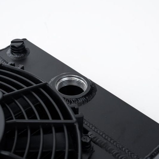 CSF 7065B - CSF7065B - CSF Universal Drag Race / Tuck Radiator w/9in Spal Fan - 10.5in H x 10in L x 3.6in W - Black - Shipped in Europe - Tuningsupply.com