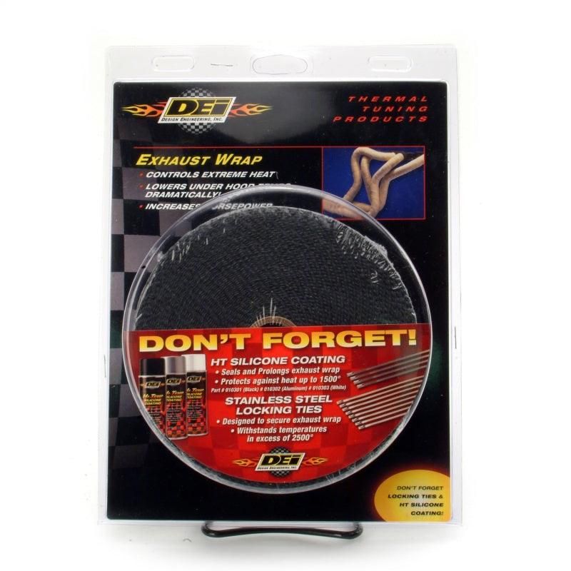 DEI 10108 - DEI10108 - DEI Exhaust Wrap 2in x 50ft - Black - Shipped in Europe - Tuningsupply.com