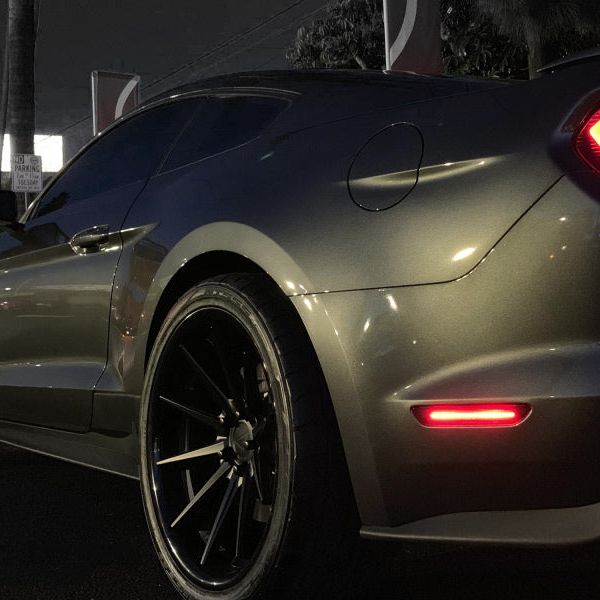 Raxiom 390265 - RAX390265 - Raxiom 15-22 Ford Mustang Axial Series LED Side Marker Lights Rear (Smoked) - Shipped in Europe - Tuningsupply.com