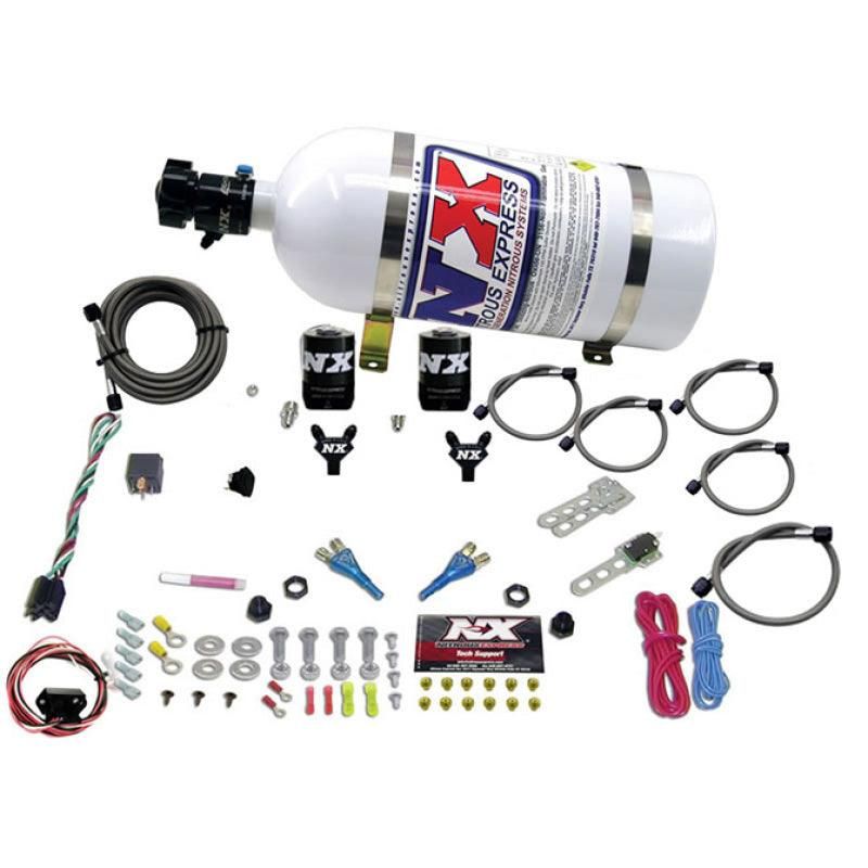 Nitrous Express 20716-10 - NEX20716-10 - Nitrous Express 03-18 Nissan 350Z/370Z Dual Nozzle (35-150HP) w/10lb Bottle - Shipped in Europe - Tuningsupply.com