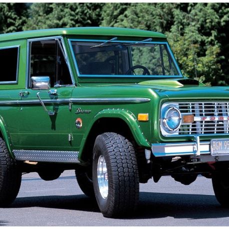 Bushwacker 20001-07 - BUS20001-07 - Bushwacker 66-77 Ford Bronco Cutout Style Flares 2pc - Black - Shipped in Europe - Tuningsupply.com