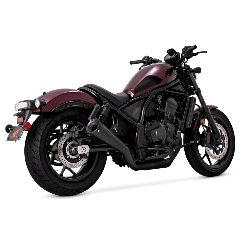 Vance and Hines 48425 - VAH48425 - Vance & Hines HONDA 21-22 Rebel 1100 S/O Black Slip-On Exhaust - Shipped in Europe - Tuningsupply.com