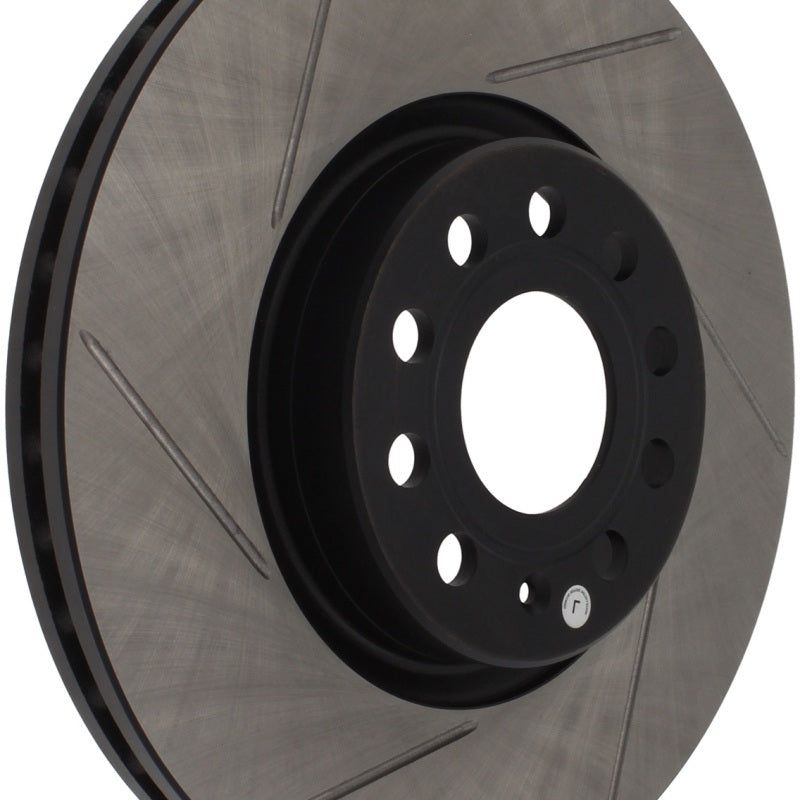 Stoptech 126.33098SR - STO126.33098SR - StopTech Power Slot 06-10 Audi A3 / 08-10 TT / 06-09 VW GTI Mlk V/Passat Right Front Slotted Rotor - Shipped in Europe - Tuningsupply.com