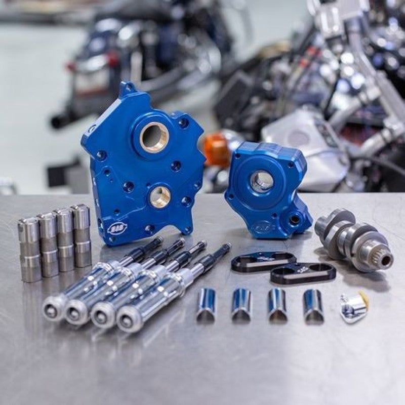 S&S Cycle 310-1000B - SSC310-1000B - S&S Cycle 2017+ Water Cooled M8 Models Chain Drive 475C Cam Chest Kit w/ Chrome Pushrod Tubes - Shipped in Europe - Tuningsupply.com
