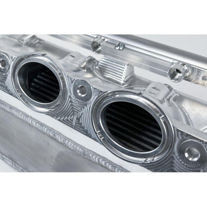 CSF 8400 - CSF8400 - CSF Gen 2 B58 Race X Charge-Air-Cooler Manifold - Raw Billet Aluminum Finish - Shipped in Europe - Tuningsupply.com