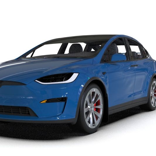 Rally Armor MF102-UR-BLK/RD - RALMF102-UR-BLK/RD - Rally Armor 22-26 Tesla Model X Black UR Mud Flap w/Red Logo - Shipped in Europe - Tuningsupply.com