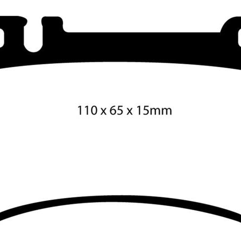 EBC DP31490C - EBCDP31490C - EBC 03-06 Mercedes-Benz CL55 AMG 5.4 Supercharged Redstuff Rear Brake Pads - Shipped in Europe - Tuningsupply.com
