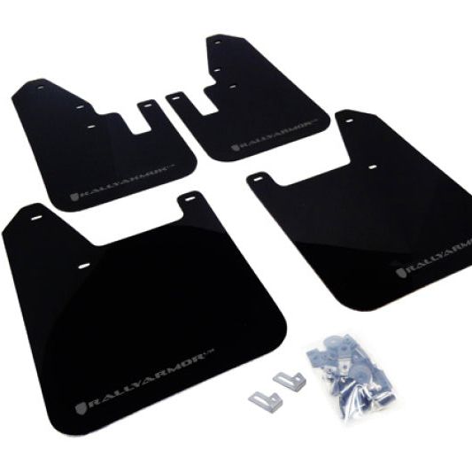 Rally Armor MF13-UR-BLK/GRY - RALMF13-UR-BLK/GRY - Rally Armor 98-02 Subaru Forester Black UR Mud Flap w/ Grey Logo - Shipped in Europe - Tuningsupply.com