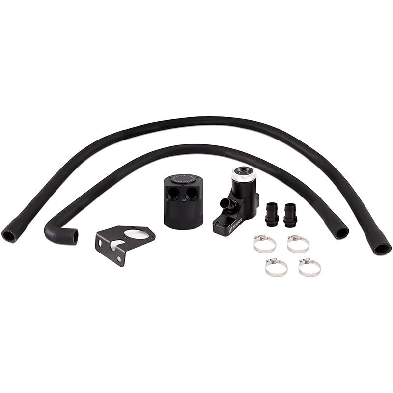 Mishimoto MMBCC-F2D-08BE - MISMMBCC-F2D-08BE - Mishimoto 2008-2010 Powerstroke Baffled Oil Catch Can Kit - Shipped in Europe - Tuningsupply.com