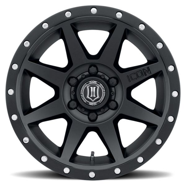 ICON 1817859057SB - ICO1817859057SB - ICON Rebound 17x8.5 6x5.5 25mm Offset 5.75in BS 95.1mm Bore Satin Black Wheel - Shipped in Europe - Tuningsupply.com
