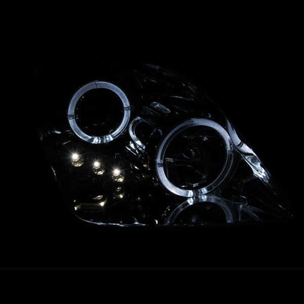 ANZO 121342 - ANZ121342 - ANZO 1997-2001 Honda Prelude Projector Headlights w/ Halo Chrome w/ LED - Shipped in Europe - Tuningsupply.com