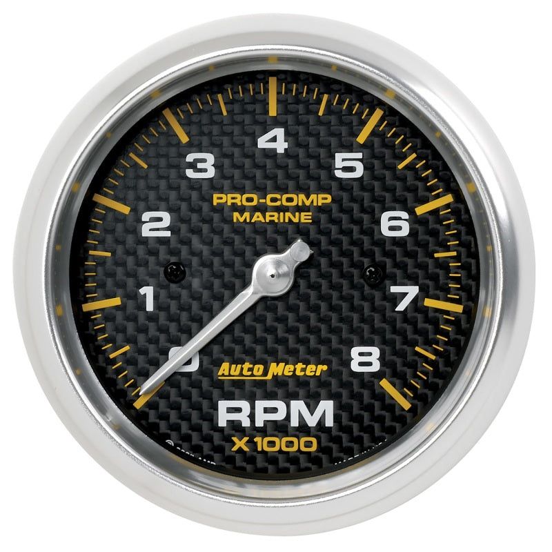 AutoMeter 200779-40 - ATM200779-40 - Autometer Marine Carbon Fiber 3-3/8in 8k RPM Tachometer - Shipped in Europe - Tuningsupply.com