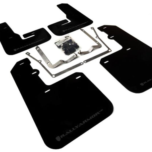 Rally Armor MF42-UR-BLK/GRY - RALMF42-UR-BLK/GRY - Rally Armor 15-18 VW Jetta Black UR Mud Flap w/Grey Logo - Shipped in Europe - Tuningsupply.com