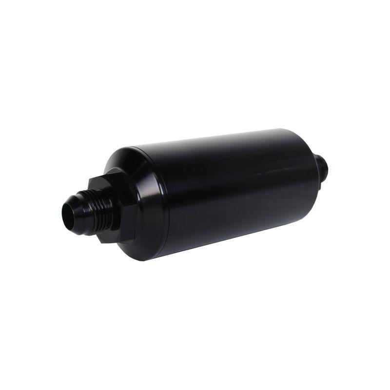 Aeromotive 12375 - AER12375 - Aeromotive In-Line Filter - AN-08 size Male - 10 Micron Microglass Element - Bright-Dip Black - Shipped in Europe - Tuningsupply.com