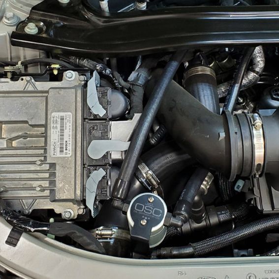 J&L 3052P-C - JLT3052P-C - J&L 2020-2025 Ford Explorer 3.0L EcoBoost Oil Separator 3.0 Passenger Side - Clear Anodized - Shipped in Europe - Tuningsupply.com