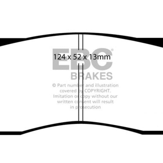 EBC DP31157C - EBCDP31157C - EBC 65-69 Dodge Dart 2.8 Redstuff Front Brake Pads - Shipped in Europe - Tuningsupply.com