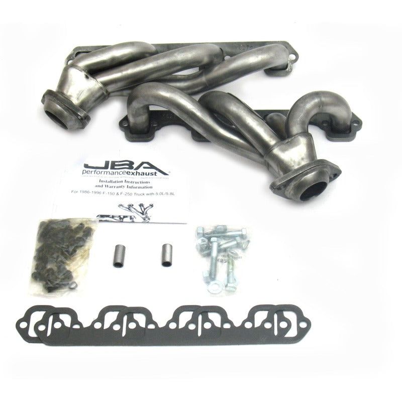 JBA 87-95 Ford F-150 5.0L SBF 1-1/2in Primary Raw 409SS Cat4Ward Header-tuningsupply.com