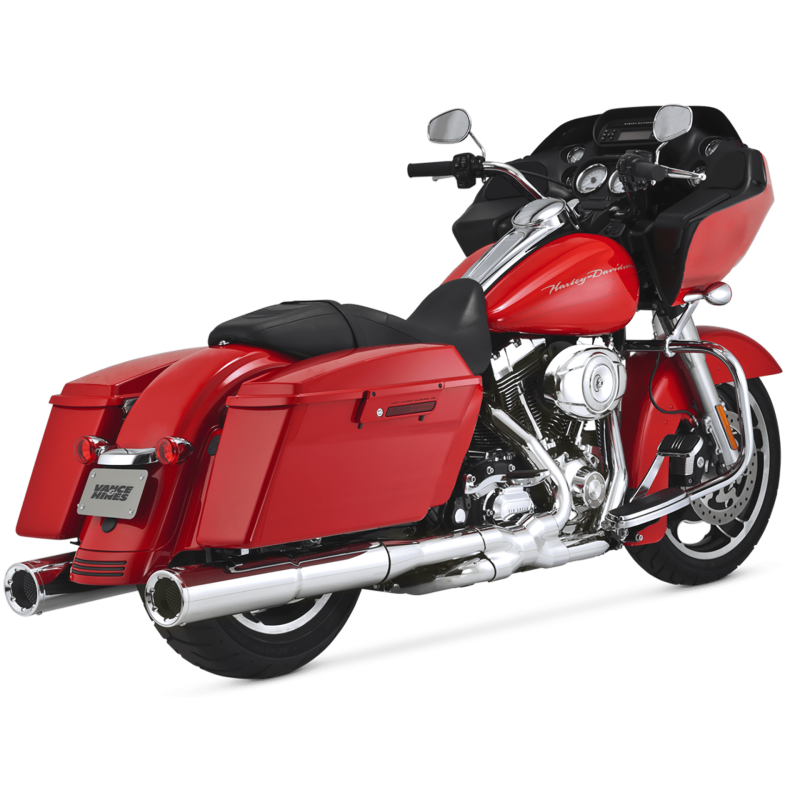 Vance and Hines 16463 - VAH16463 - Vance & Hines HD Dresser 17-22 Hi-Output S/O Chrome Slip-On Exhaust - Shipped in Europe - Tuningsupply.com