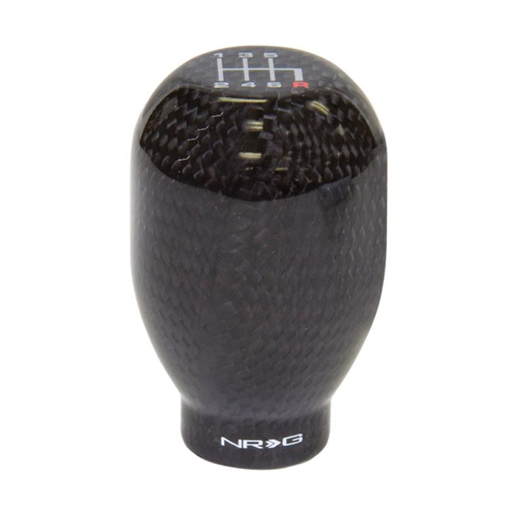 NRG SK-100BC-1-W - NRGSK-100BC-1-W - NRG Universal Shift Knob 42mm - Heavy Weight 480G / 1.1Lbs. - Black Carbon Fiber (6 Speed) - Shipped in Europe - Tuningsupply.com