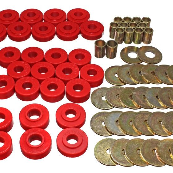 Energy Suspension 3.4111R - ENG3.4111R - Energy Suspension 65-67 Chevy Malibu/Chevelle/El Camino/Monte Carlo Body Mount Set - Shipped in Europe - Tuningsupply.com