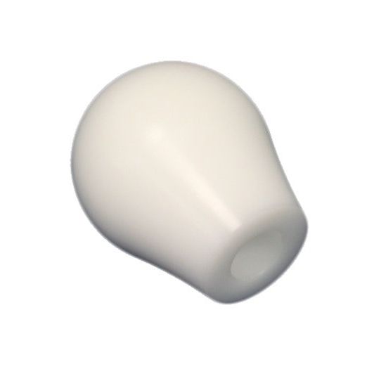 Torque Solution TS-UNI-108BW - TQSTS-UNI-108BW - Torque Solution Delrin Tear Drop Shift Knob (White) Universal 10x1.5 - Shipped in Europe - Tuningsupply.com