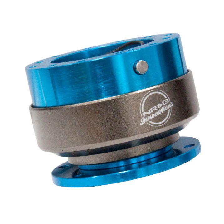 NRG SRK-200NB - NRGSRK-200NB - NRG Quick Release Gen 2.0 - New Blue Body / Titanium Chrome Ring - Shipped in Europe - Tuningsupply.com