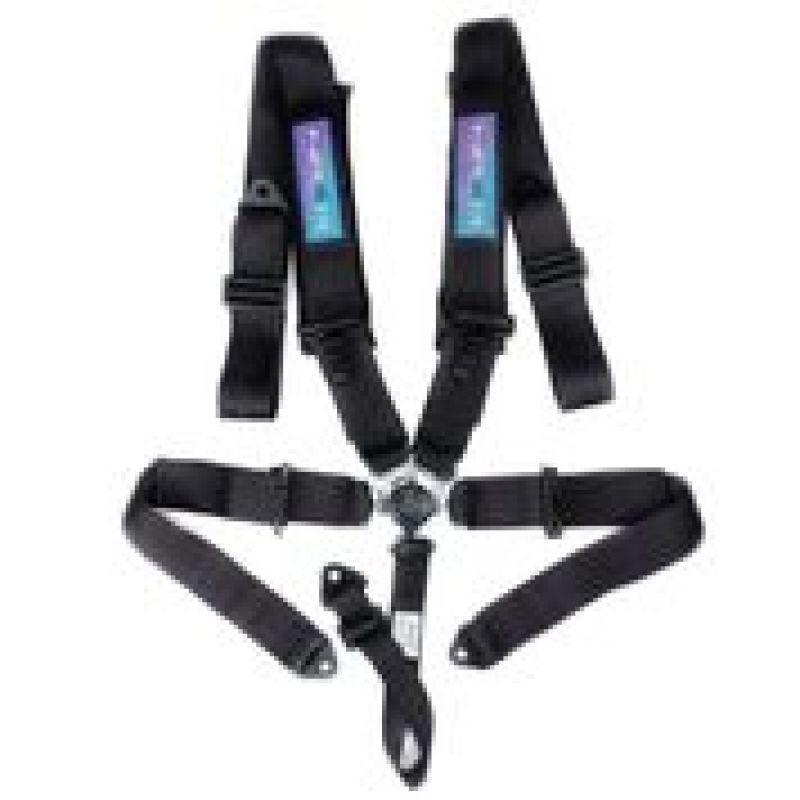 NRG SBH-B6PCBK - NRGSBH-B6PCBK - NRG 5PT 3in. Seat Belt Harness / Cam Lock - Black - Shipped in Europe - Tuningsupply.com