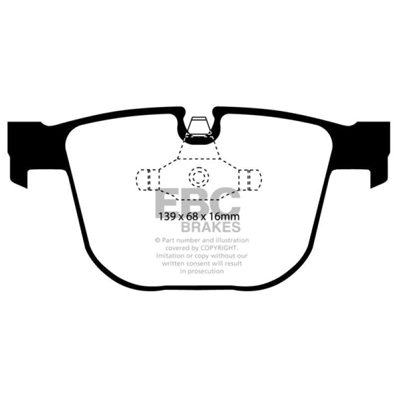 EBC DP41451R - EBCDP41451R - EBC 08-10 BMW M3 4.0 (E90) Yellowstuff Rear Brake Pads - Shipped in Europe - Tuningsupply.com