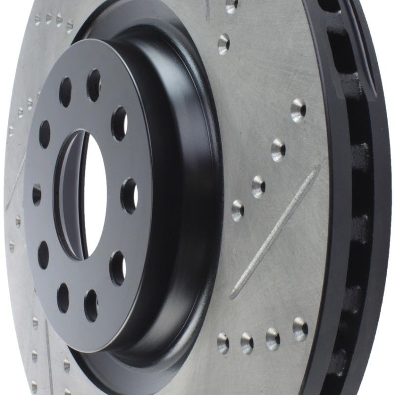 Stoptech 127.33144L - STO127.33144L - StopTech Slotted & Drilled Sport Brake Rotor - Shipped in Europe - Tuningsupply.com