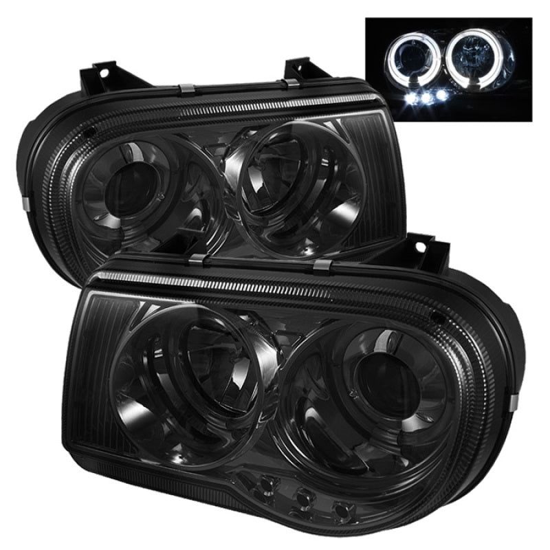 SPYDER 5009159 - SPY5009159 - Spyder Chrysler 300C 05-10 Projector Headlights LED Halo LED Smke (Not Included) PRO-YD-C300C-HL-SM - Shipped in Europe - Tuningsupply.com