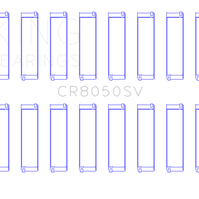 King Engine Bearings GCR8050SV0.5 - KINGCR8050SV0.5 - King Engine Bearings 11+ BMW S63/S63N/N63/N63N Rod Bearing Set - Size +.5mm - Shipped in Europe - Tuningsupply.com