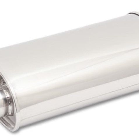 Vibrant 1136 - VIB1136 - Vibrant StreetPower Oval Muffler 5in x 9in x 15in - 3in inlet/Dual Outlet (Center In - Dual Out) - Shipped in Europe - Tuningsupply.com