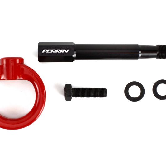Perrin Performance PSP-BDY-252RD - PERPSP-BDY-252RD - PERRIN 15-21 Subaru WRX/STI Tow Hook Kit (Rear) - Red - Shipped in Europe - Tuningsupply.com