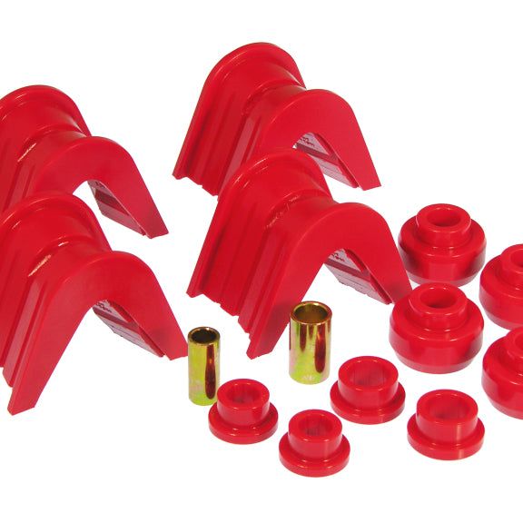 Prothane 6-1903 - PRO6-1903 - Prothane 66-79 Ford Trucks 14-Piece Bushing Set - 7deg Offset - Red - Shipped in Europe - Tuningsupply.com