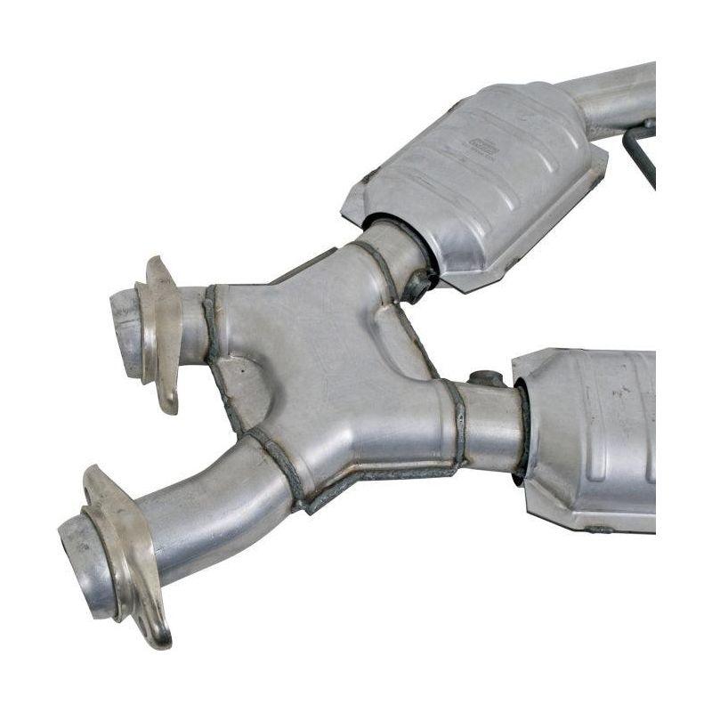 BBK 1666 - BBK1666 - BBK 96-98 Mustang 4.6 GT High Flow X Pipe With Catalytic Converters - 2-1/2 - Shipped in Europe - Tuningsupply.com