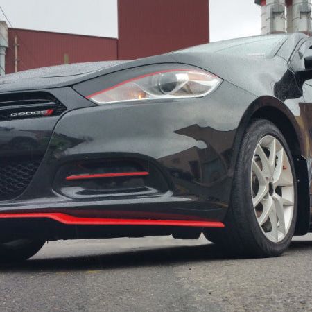 Rally Armor MF39-UR-BLK/RD - RALMF39-UR-BLK/RD - Rally Armor 13-16 Dodge Dart Black UR Mud Flap w/ Red Logo - Shipped in Europe - Tuningsupply.com