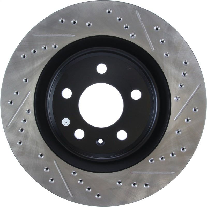 Stoptech 127.33137L - STO127.33137L - StopTech Slotted & Drilled Sport Brake Rotor - Shipped in Europe - Tuningsupply.com