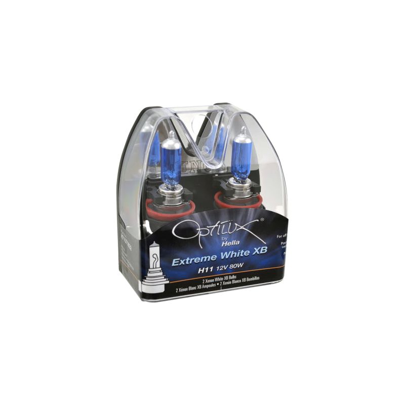 Hella LAH71071032 - HELLAH71071032 - Hella Optilux XB Extreme Type H11 12V 80W Blue Bulbs - Pair - Shipped in Europe - Tuningsupply.com
