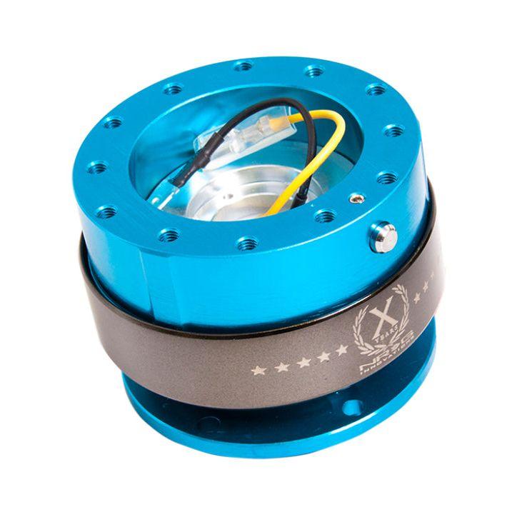 NRG SRK-200NB - NRGSRK-200NB - NRG Quick Release Gen 2.0 - New Blue Body / Titanium Chrome Ring - Shipped in Europe - Tuningsupply.com