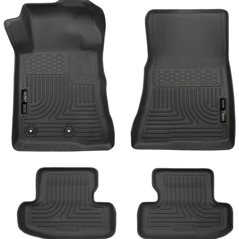 Husky Liners 99371 - HSL99371 - Husky Liners 15-22 Ford Mustang WeatherBeater Black Front & Second Seat Floor Liner - Shipped in Europe - Tuningsupply.com