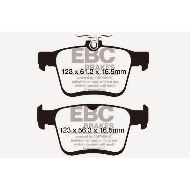 EBC DP52153NDX - EBCDP52153NDX - EBC 2015+ Volkswagen GTI/Golf R (Mk7) Bluestuff Rear Brake Pads - Shipped in Europe - Tuningsupply.com