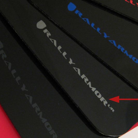 Rally Armor MF1-UR-BLK/SIL - RALMF1-UR-BLK/SIL - Rally Armor 02-07 Subaru WRX/STI/RS/2.5i (Wagons Req. Mod.) Black UR Mud Flap w/Silver Logo - Shipped in Europe - Tuningsupply.com