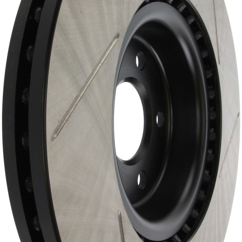 Stoptech 126.33138SR - STO126.33138SR - StopTech Power Slot 12 Audi A6 Quattro/11-12 A7 Quattro / 07/11-13 S4 Front Right Slotted Rotor - Shipped in Europe - Tuningsupply.com