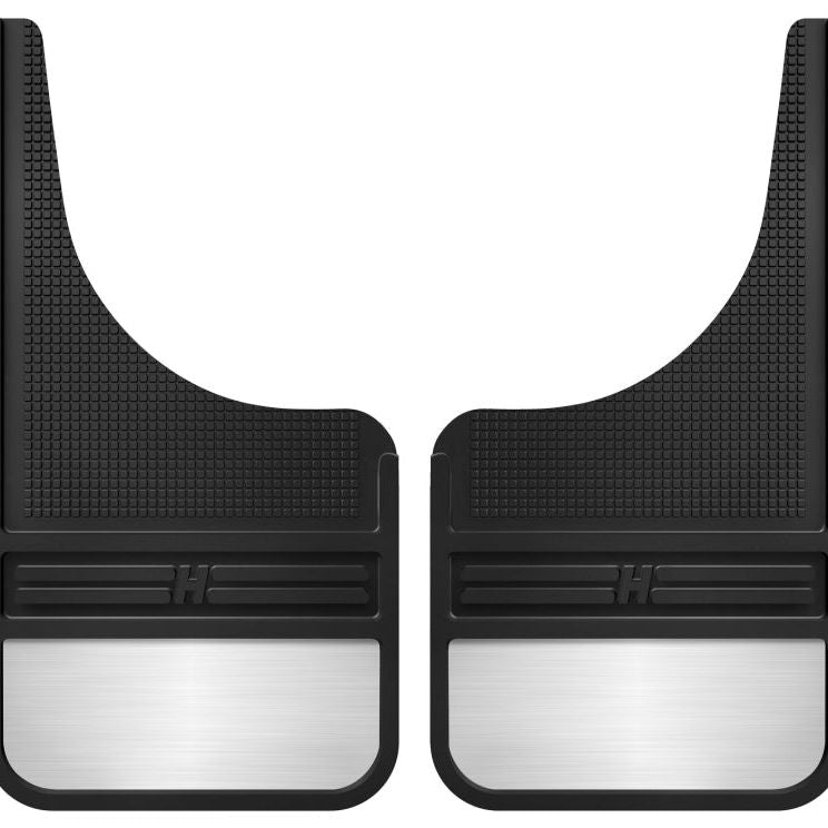 Husky Liners 55001 - HSL55001 - Husky Liners Universal 12in Wide Black Rubber Front Mud Flaps w/ Weight - Shipped in Europe - Tuningsupply.com