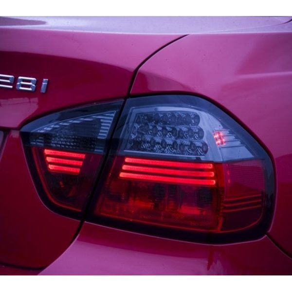 SPYDER 5000910 - SPY5000910 - Spyder BMW E90 3-Series 06-08 4Dr LED Tail Lights Red Smoke ALT-YD-BE9006-LED-RS - Shipped in Europe - Tuningsupply.com