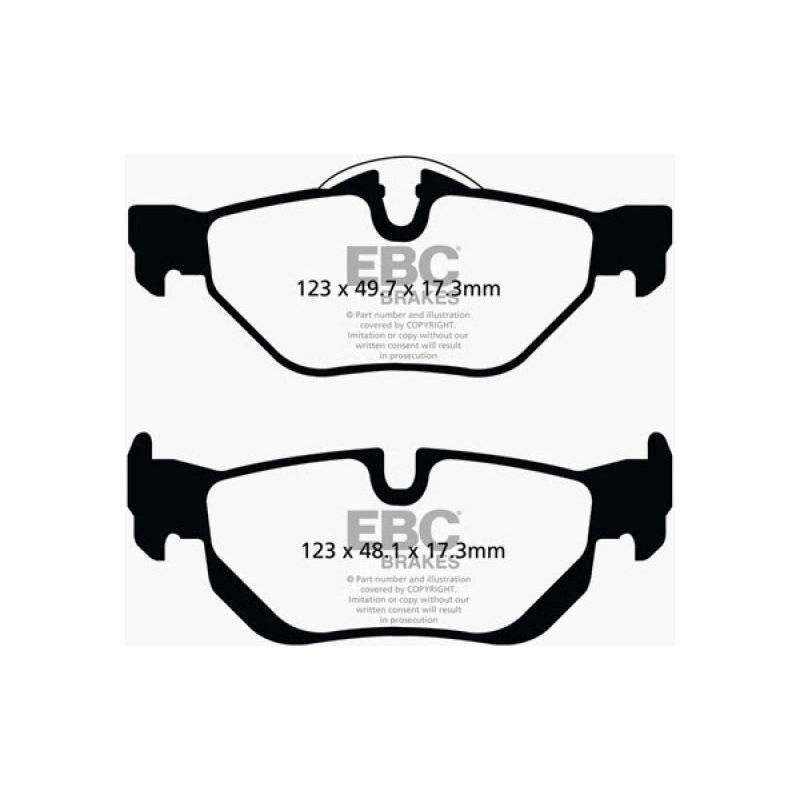 EBC UD1267 - EBCUD1267 - EBC 13+ BMW X1 2.0 Turbo (28i) Ultimax2 Rear Brake Pads - Shipped in Europe - Tuningsupply.com