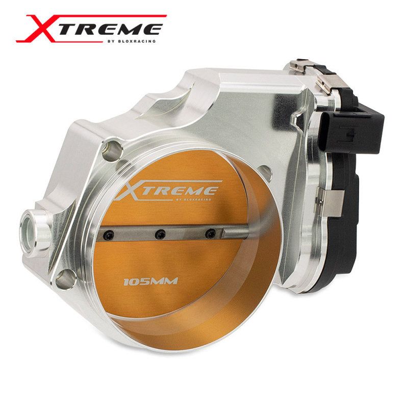 BLOX Racing BXIM-00255-SI - BLOBXIM-00255-SI - BLOX Racing 2015+ Dodge Hellcat / Jeep Trackhawk 6.2L 105mm Electronic Billet Throttle Body - Silver - Shipped in Europe - Tuningsupply.com