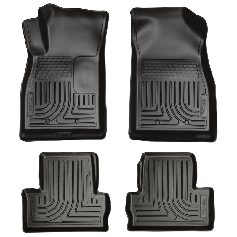 Husky Liners 98181 - HSL98181 - Husky Liners 11-12 Chevrolet Volt WeatherBeater Combo Black Floor Liners - Shipped in Europe - Tuningsupply.com
